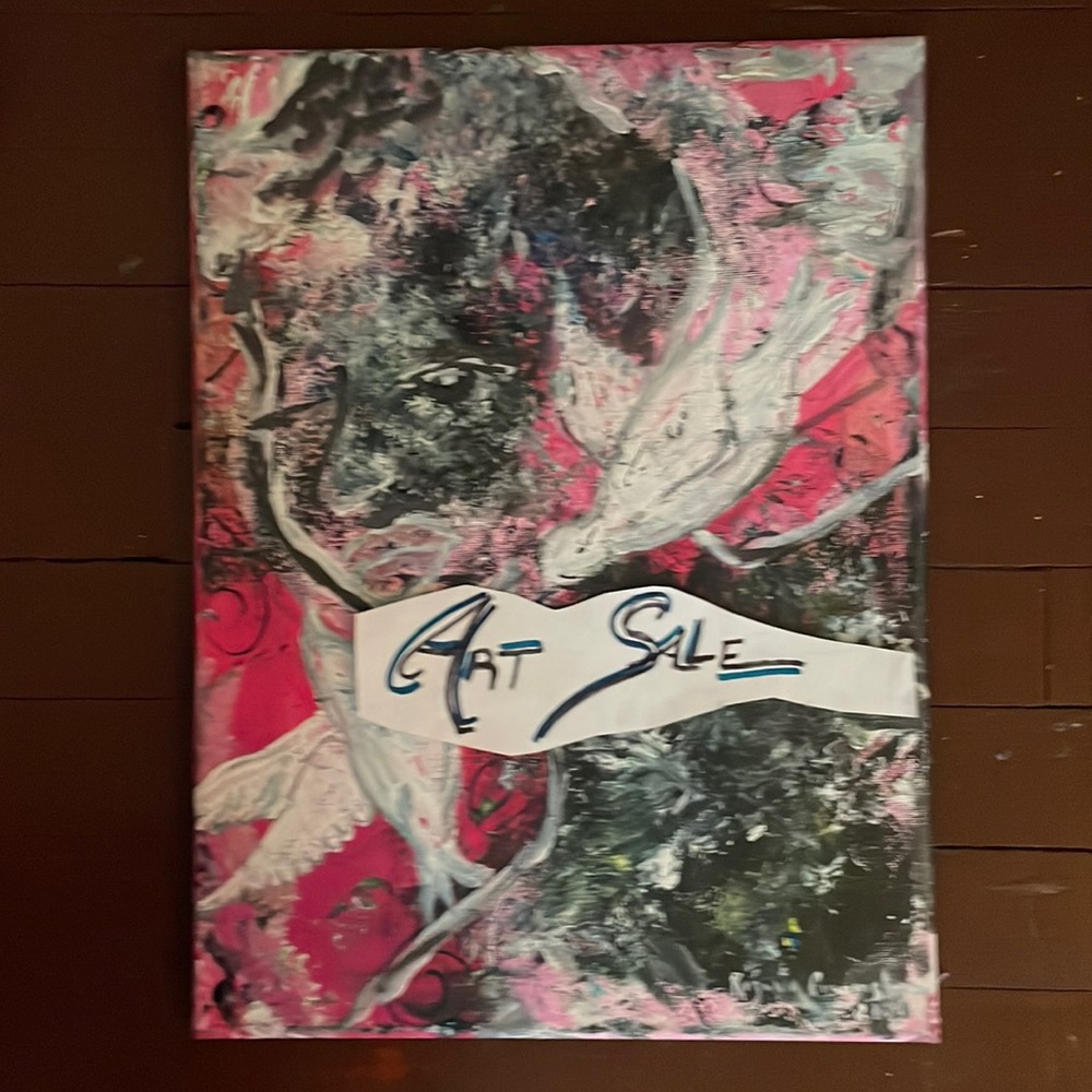 Peaceful Flight (Acrylic Canvas Painting)